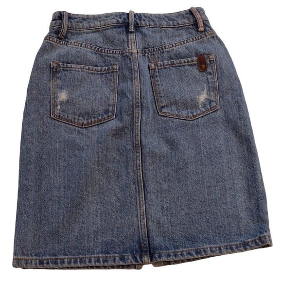 Roxy Women's Distressed Denim Skirt Size Small - Picture 2 of 13